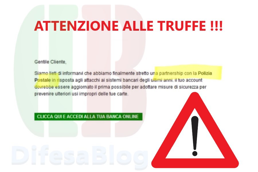 Phishing: Attenti alla truffa della finta Polizia Postale!!!