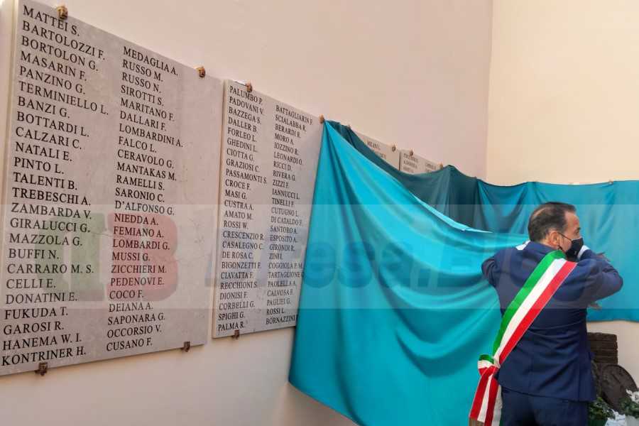 Muro della Memoria, Fervicredo all’inaugurazione con Laura Appolloni