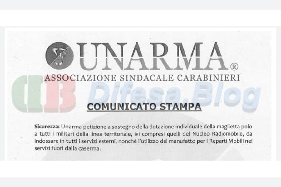Petizione online vestiario carabinieri