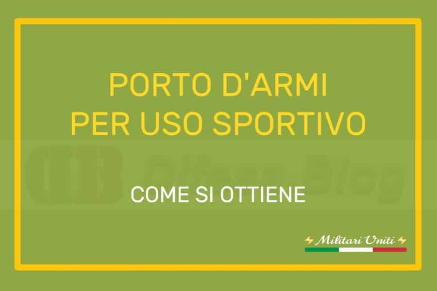 Porto d’armi uso sportivo, come ottenerlo