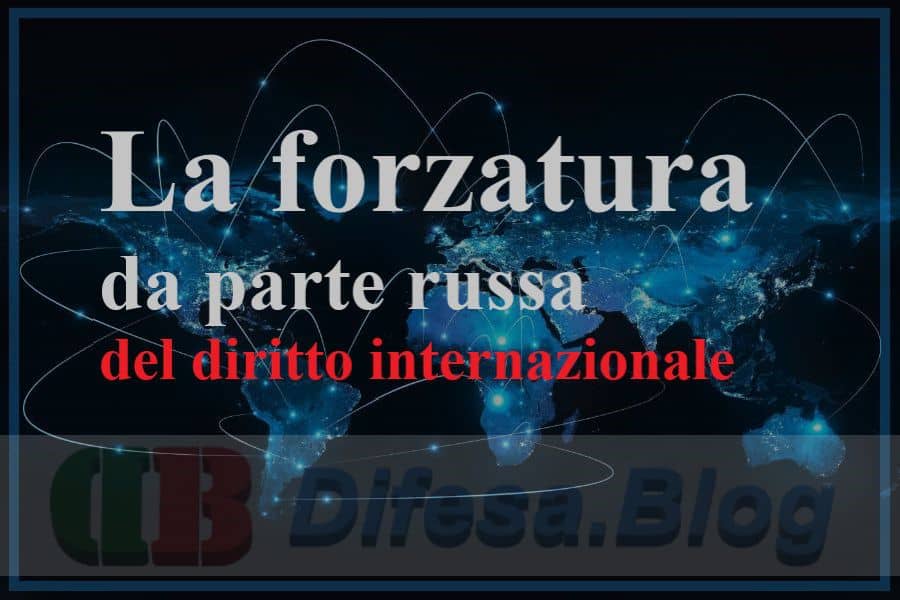 La forzatura del diritto internazionale