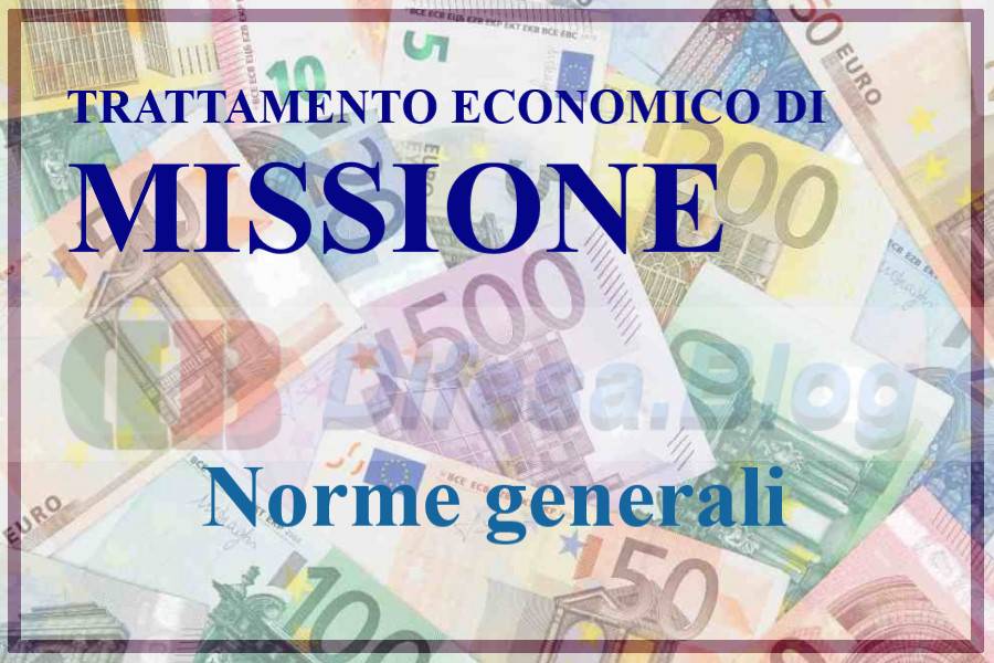 Missione nazionale, norme generali