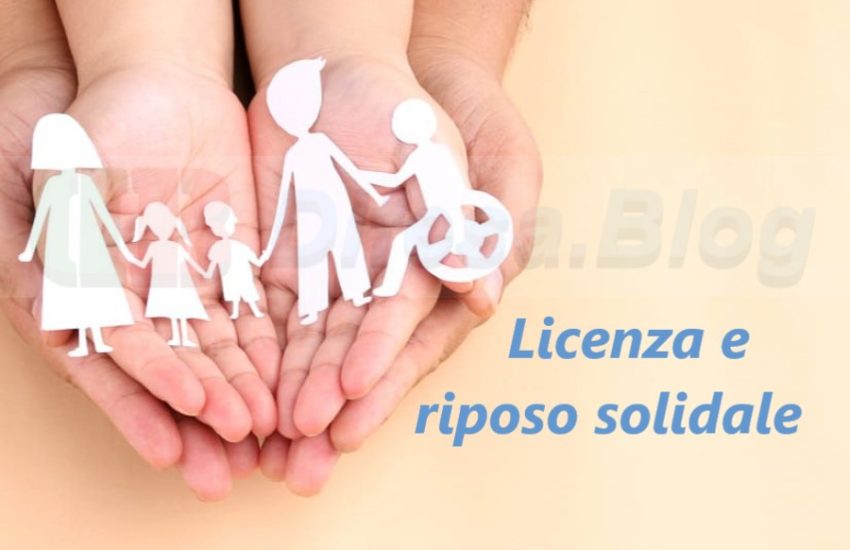 licenza e riposo solidale