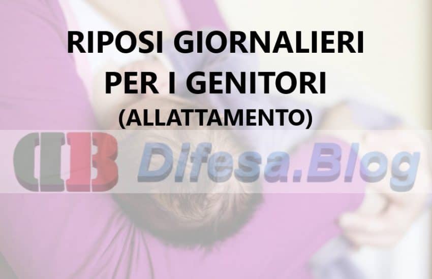 Riposi giornalieri per i genitori