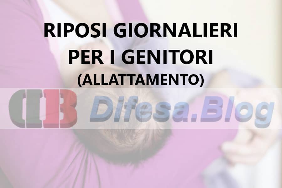 Riposi giornalieri per i genitori