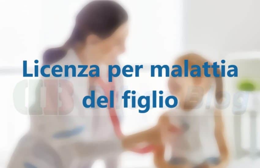 licenza per malattia del figlio