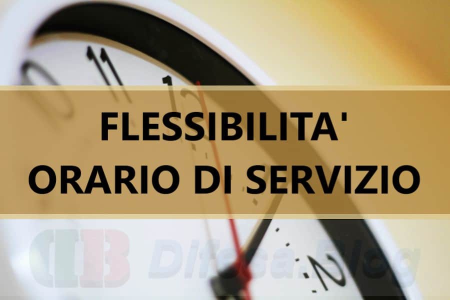 Flessibilità orario di servizio